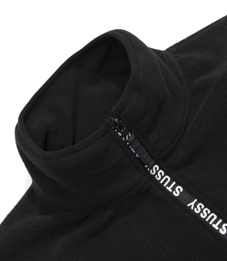 Stussy Logo Tape Mock Black
