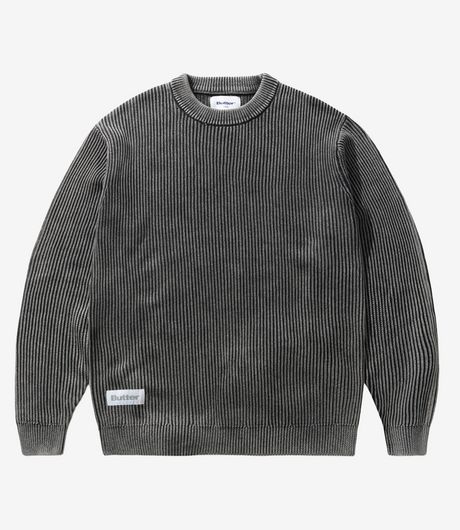 Butter Goods Bleach Knit Sweater Black