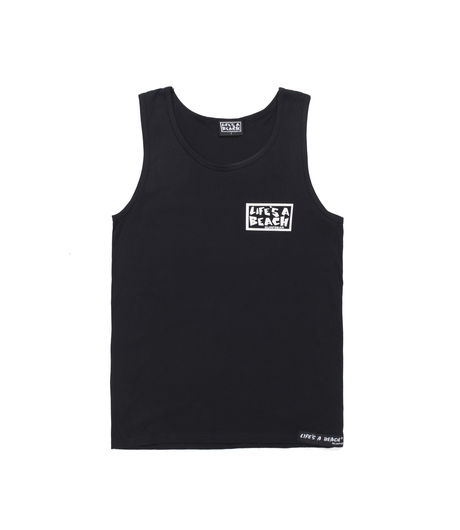 Life's a Beach Logo Vest Black