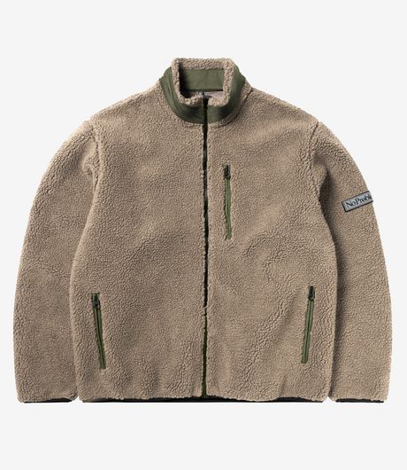 No Problemo Forest Heavy Fleece Jacket Ecru