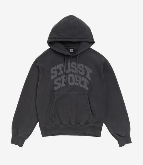 Stussy Block Sport Gar. Dyed Hood Faded Black
