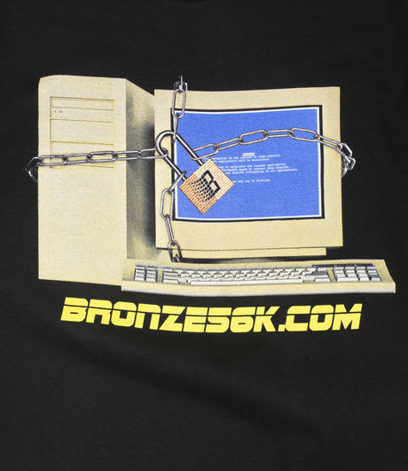 Bronze 56K Computer Tee Black