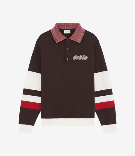 Drôle de Monsieur Le Polo Sport Dark Brown