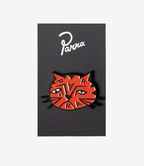 by Parra Sad Cat Enamel Pin Orange