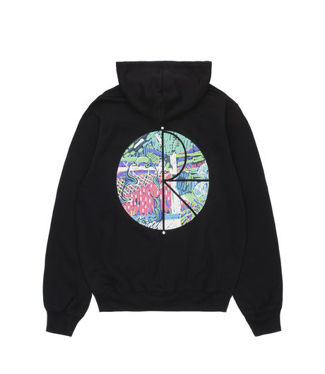 Polar Skate Co Garden Fill Logo Hoodie Black