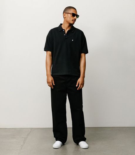 Stussy Classic Pique Polo Black