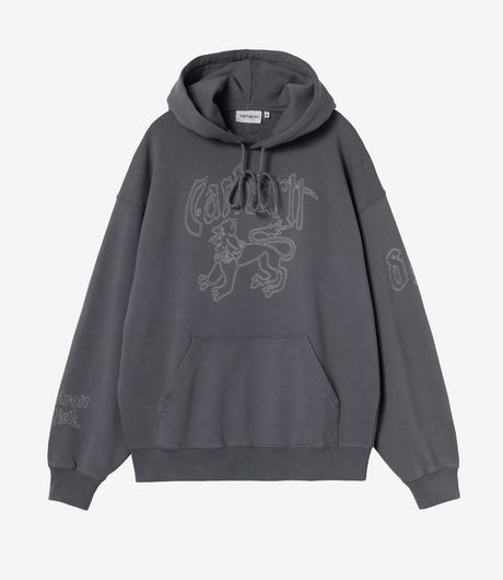 Carhartt WIP Hooded Hackwork Sweat Porphyry/Fleur de Sel
