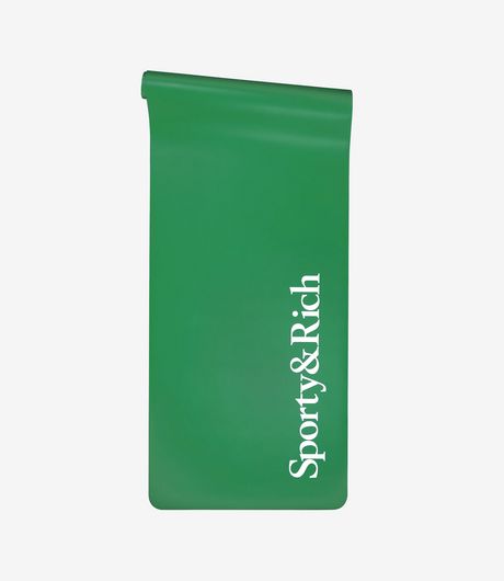 Sporty & Rich Serif Logo Yoga Mat Alpine