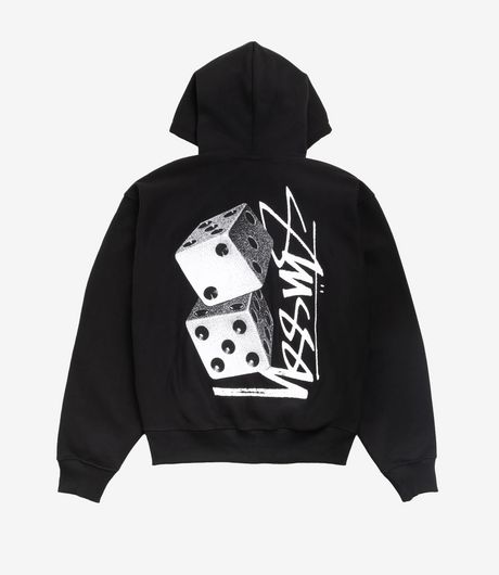 Stussy Tall Dice Zip Hood Black