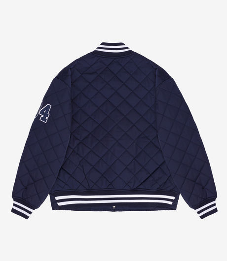 Patta Diamond Quilted Sports Jacket Evening Blue