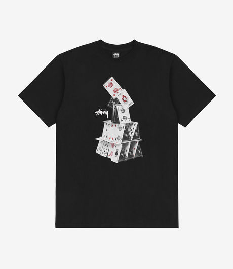 Stussy House Of Cards Tee Black