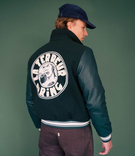 The Loose Company La Terreur Du Ring Varsity Jacket Black