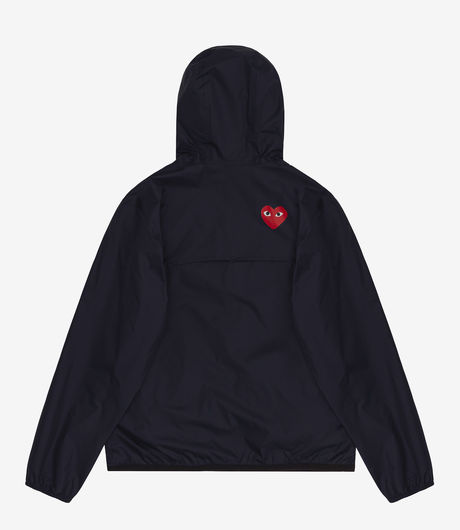 Comme des Garçons Play x K-Way Full Zip Packable Jacket Navy
