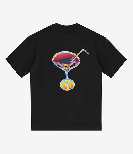 Edwin Altered Holidays T-Shirt Single Jersey Black Garment Washed