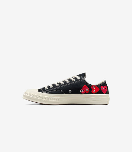 Comme des Garçons Play x Converse Chuck Taylor All Star '70 Ox Multi Heart Black/High Risk Red