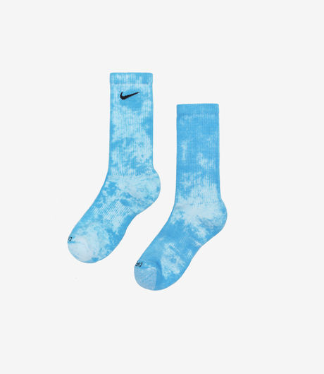 Nike Everyday Plus Cushioned Tie-Dye Crew Socks 2-Pack Blue/Red