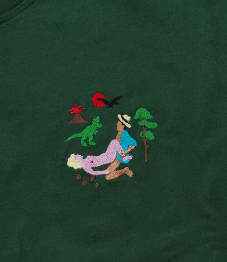 Carne Bollente Exploring Jurassic Tee Green