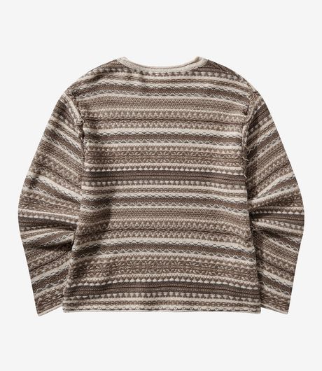 Umbro Fair Isle Crest Crew Greige