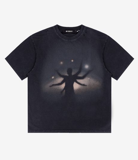 MISBHV Moons & Melodies T-Shirt Washed Black