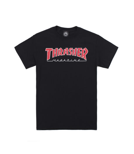 Thrasher Outlined T-Shirt Black