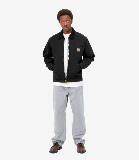 Carhartt WIP OG Detroit Jacket Dearborn Black/Black Aged Canvas
