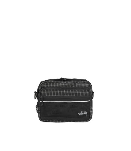 Stussy Ripstop Nylon Shoulder Bag Black