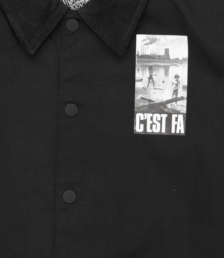 Fucking Awesome  C'est FA  Coaches Jacket Black