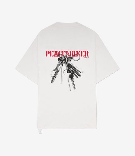OAMC Peacemaker Oversize Tee Keys Print White