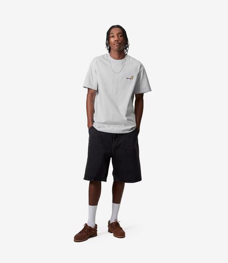 Carhartt WIP S/S American Script T-Shirt Ash Heather