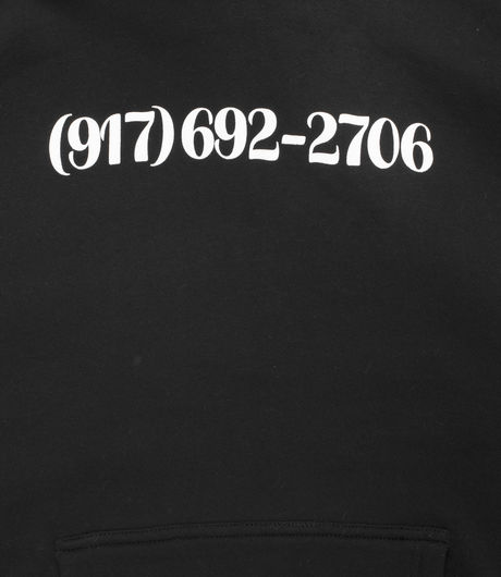 Call Me 917 Dialtone Pullover Hood Black