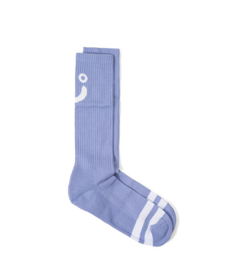 Polar Skate Co Upside Down Happy Sad Socks Cosmic Lavender