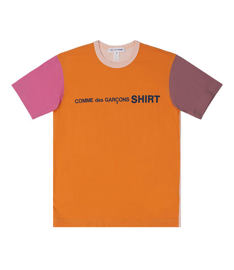 Comme des Garçons Shirt  Block Panel Logo T-Shirt Light Pink/Mix