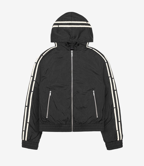 Racer Worldwide Nylon Track Jacket Black