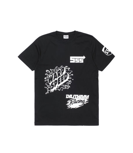 SSS World Corp Sponsors Multiprint Tee Black