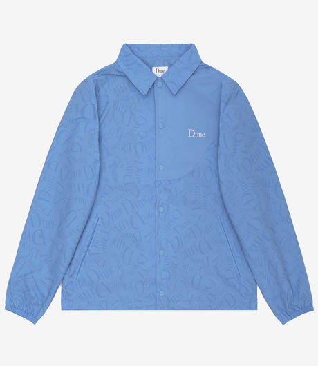 Dime Allover Coach Jacket Light Blue