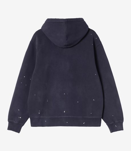 Carhartt WIP Hooded Painter Jacket Dark Navy Destroy Wash Splatter