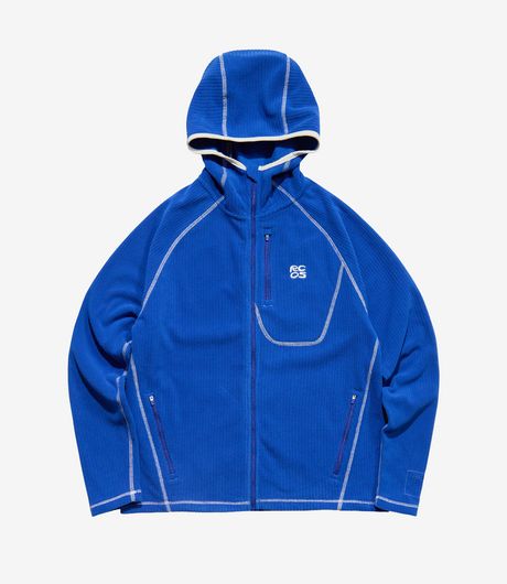 Reese Cooper Outdoor Supply Sequoia Full Zip Grid Fleece Cobalt
