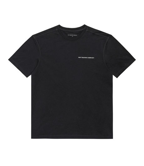 Pop Trading Company Logo T-Shirt Black/White