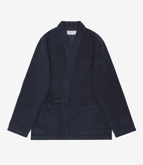 Universal Works Kyoto Work Jacket Fine Cord Deep Blue