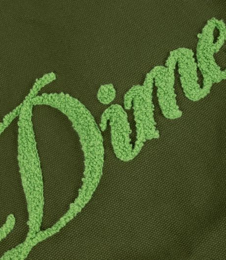 Dime Cursive Chenille Tote Bag Grass