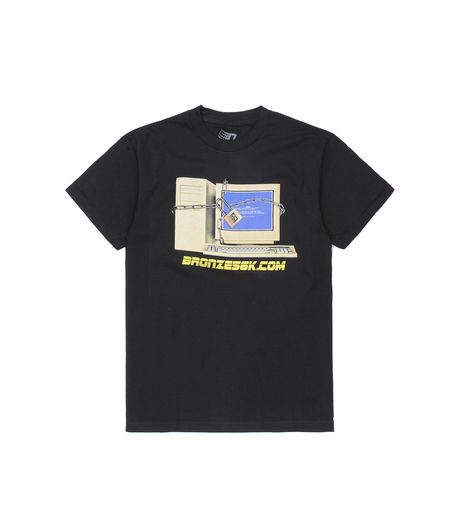 Bronze 56K Computer Tee Black