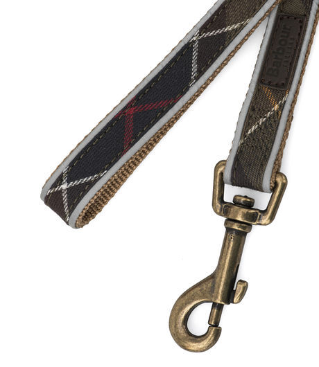 Barbour Reflective Tartan Dog Lead Classic Tartan