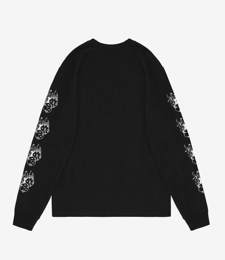 Stussy Fire Dice LS Tee Black