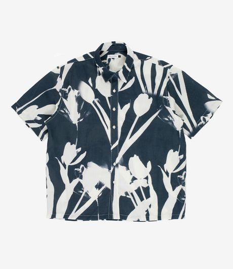 POP Trading Company Tulip Shortsleeve Shirt Navy