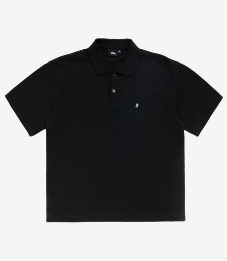 Stussy Classic Pique Polo Black