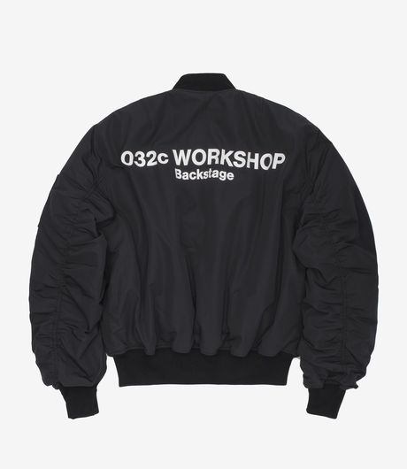 032c MARIA Bomber Jacket Black