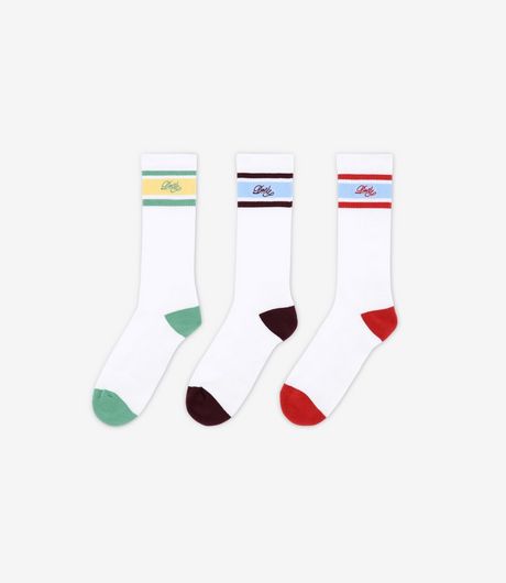 Drôle de Monsieur La Chaussette Drôle Rayée Multicolor