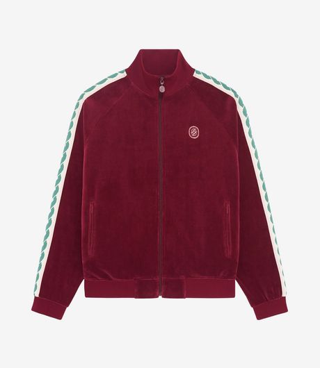 Drôle de Monsieur La Veste Survêtement Velours Wine