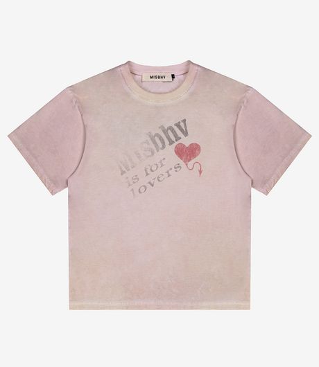MISBHV Is For Lovers T-Shirt Faded Pink