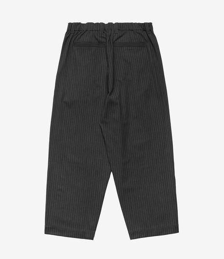Metalwood Studio Elastic Waist Baggy Pant Grey Pinstripe